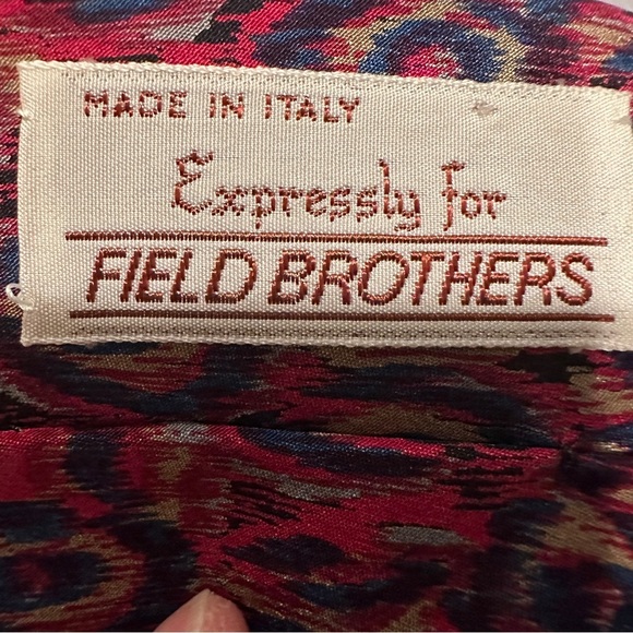 Field Brothers made in Italy 100% silk necktie, impressionist, abstract - Picture 2 of 8
